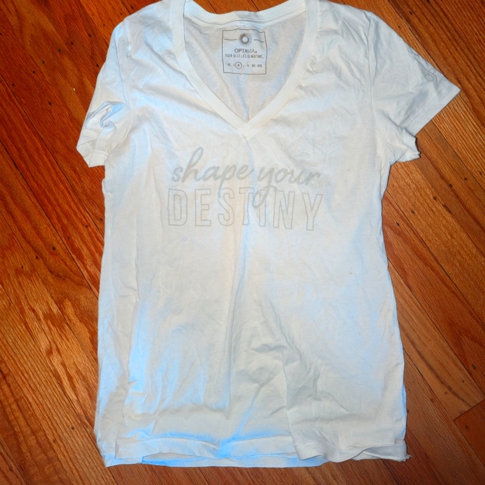 Optavia White shirt